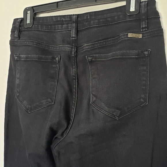 KanCan Women's 9 28 Black Distressed Skinny Jeans Denim Holey Knees High Rise - Picture 7 of 7